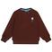 Tumble 'n Dry sweater met borduursels en backprint - donkerbruin
