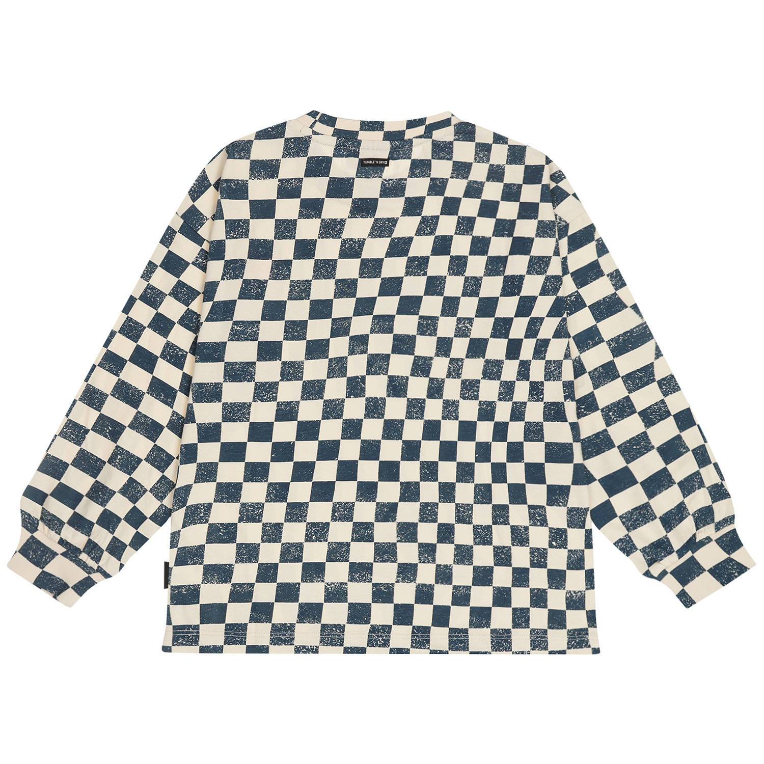 Tumble 'n Dry geruite longsleeve grijsblauw