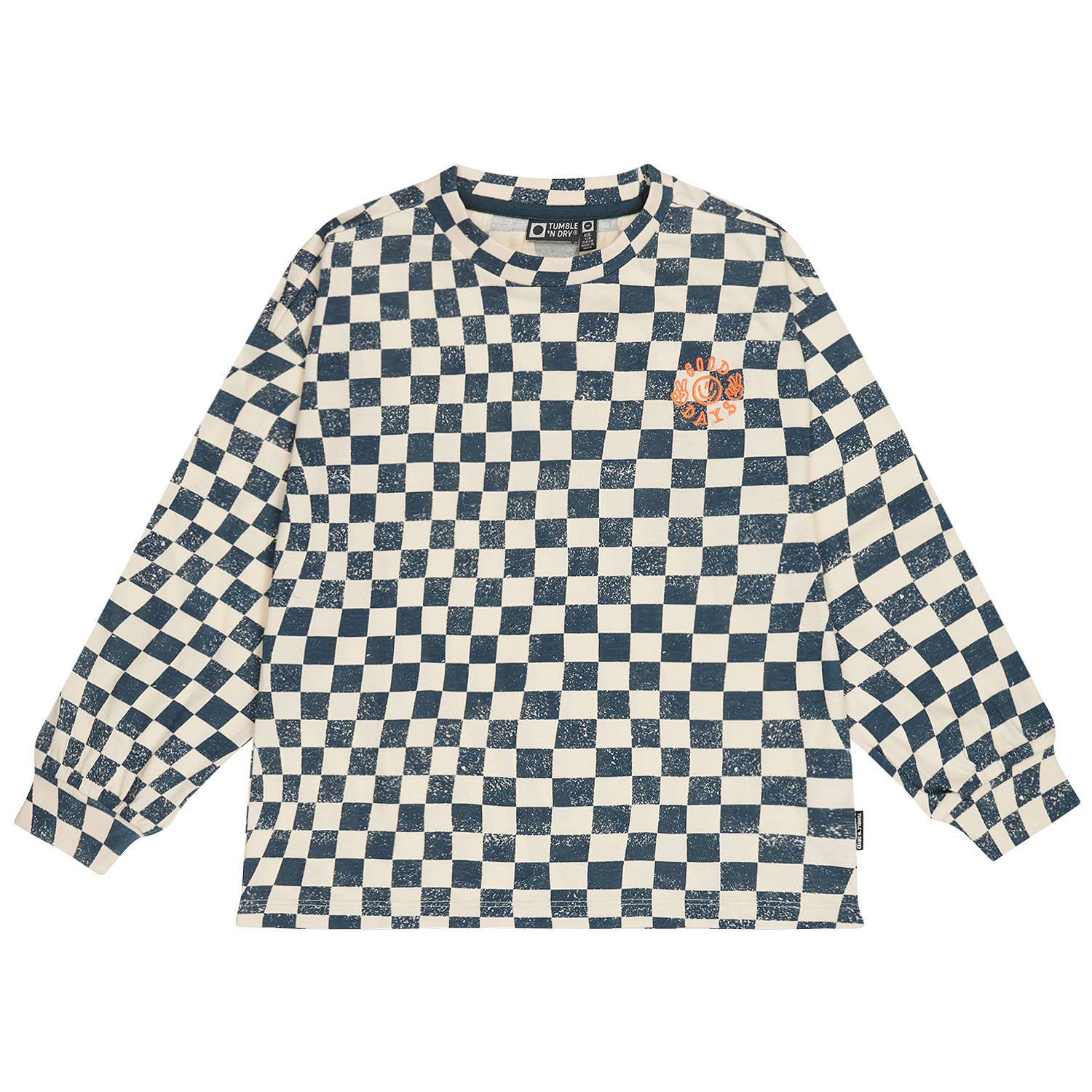 Tumble 'n Dry geruite longsleeve grijsblauw