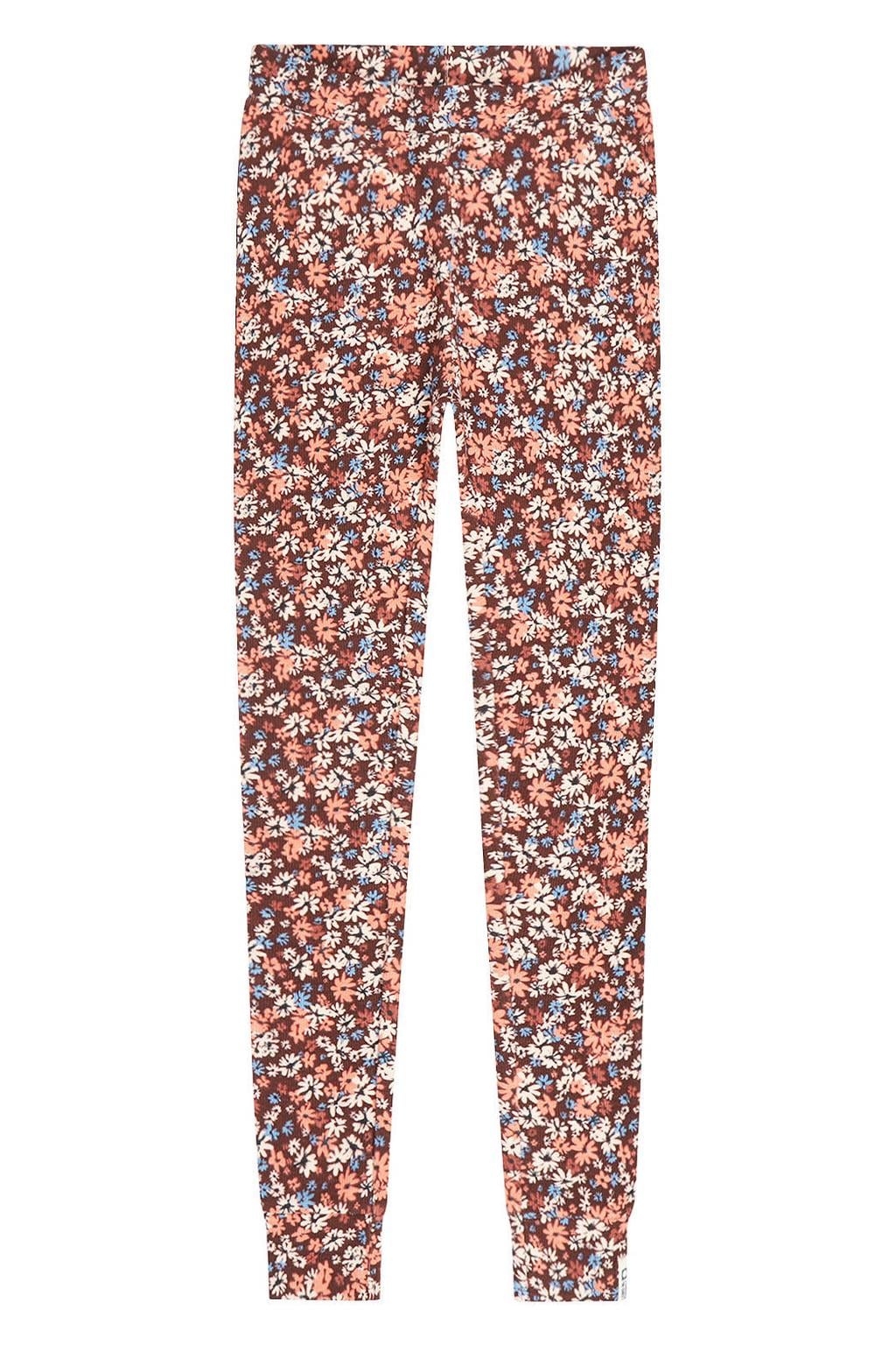 Donkerrood, roze en blauwe meisjes Tumble 'n Dry gebloemde legging met elastische tailleband