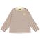 Tumble 'n Dry gestreepte longsleeve met borduursels - donkerbruin