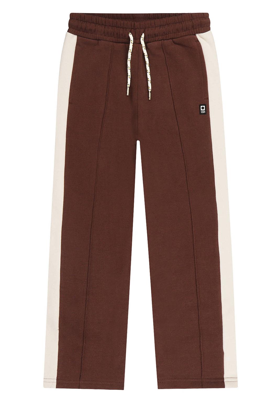 Donkerblauwe jongens Tumble 'n Dry sweatpants met elastische tailleband met koord