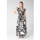 Shoeby maxi jurk met print - zwart