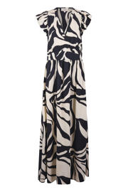 thumbnail: Shoeby maxi jurk met print - zwart