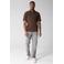 Shoeby regular fit gebreide polo - donkerbruin