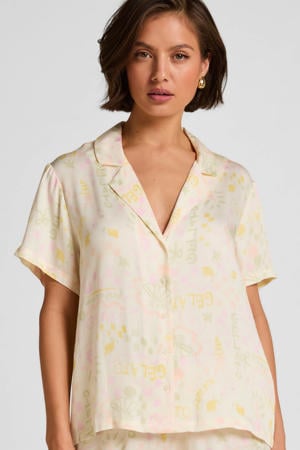 pyjamatop lichtgeel