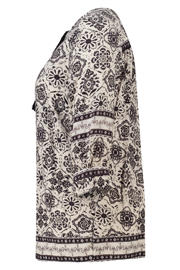 thumbnail: MS Mode gebloemde blouse zwart