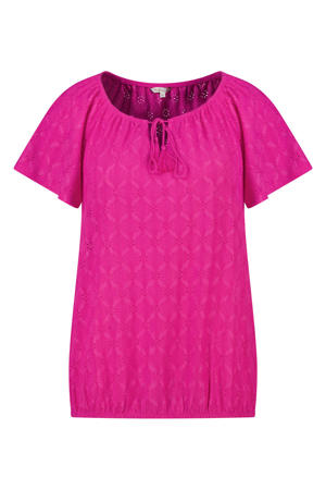 ballon top Plus Size - fuchsia