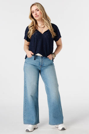 top Plus Size - donkerblauw