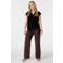 MS Mode aansluitend overslagtop met plooien Plus Size - zwart