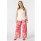 MS Mode aansluitend overslagtop met plooien Plus Size - ecru