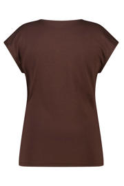 thumbnail: MS Mode aansluitend overslagtop Plus Size - donkerbruin