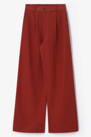 thumbnail: Sissy-Boy wide leg broek met linnen - bruin