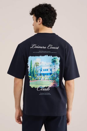 oversized T-shirt donkerblauw