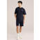 WE Fashion oversized T-shirt donkerblauw