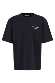 thumbnail: WE Fashion oversized T-shirt donkerblauw