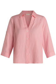 thumbnail: Yest Curve blouse met linnen roze