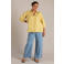 Yest Curve blouse met linnen geel
