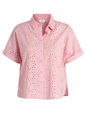 blouse broderie roze