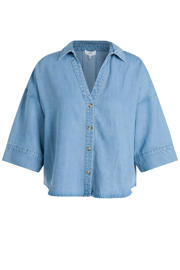 thumbnail: Yest blouse light blue denim