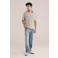 WE Fashion regular casual overhemd beige
