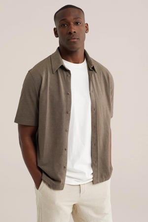 regular casual overhemd groen