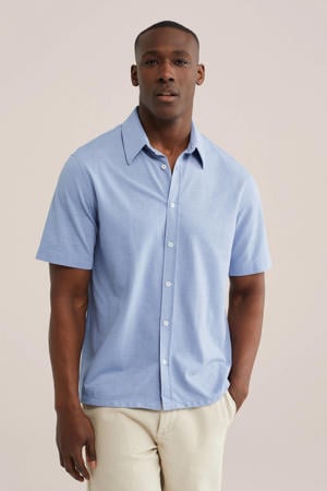 regular casual overhemd lichtblauw