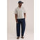 WE Fashion Blue Ridge relaxed geruit casual overhemd met linnen beige