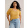 WE Fashion Curve top oker