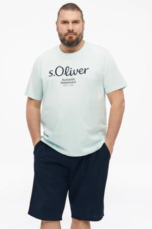 regular T-shirt blauw