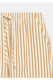 thumbnail: comma regular waist gestreepte casual short beige
