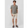 s.Oliver regular bermuda short met linnen beige