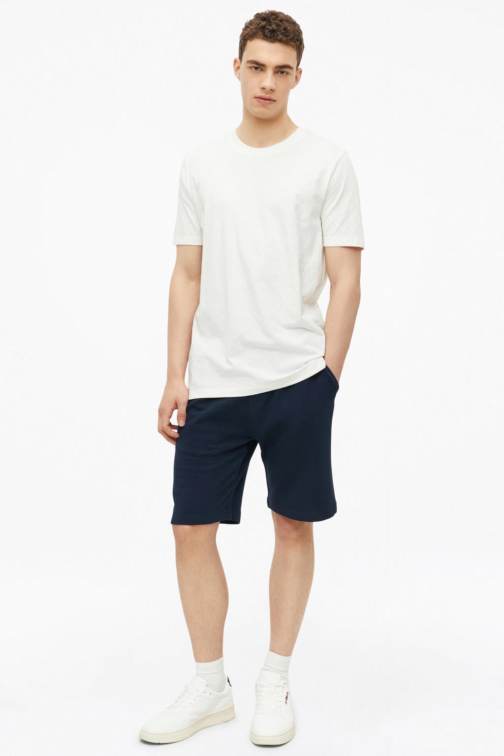 s.Oliver relaxed sweatshort donkerblauw
