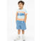 s.Oliver sweatshort lichtblauw