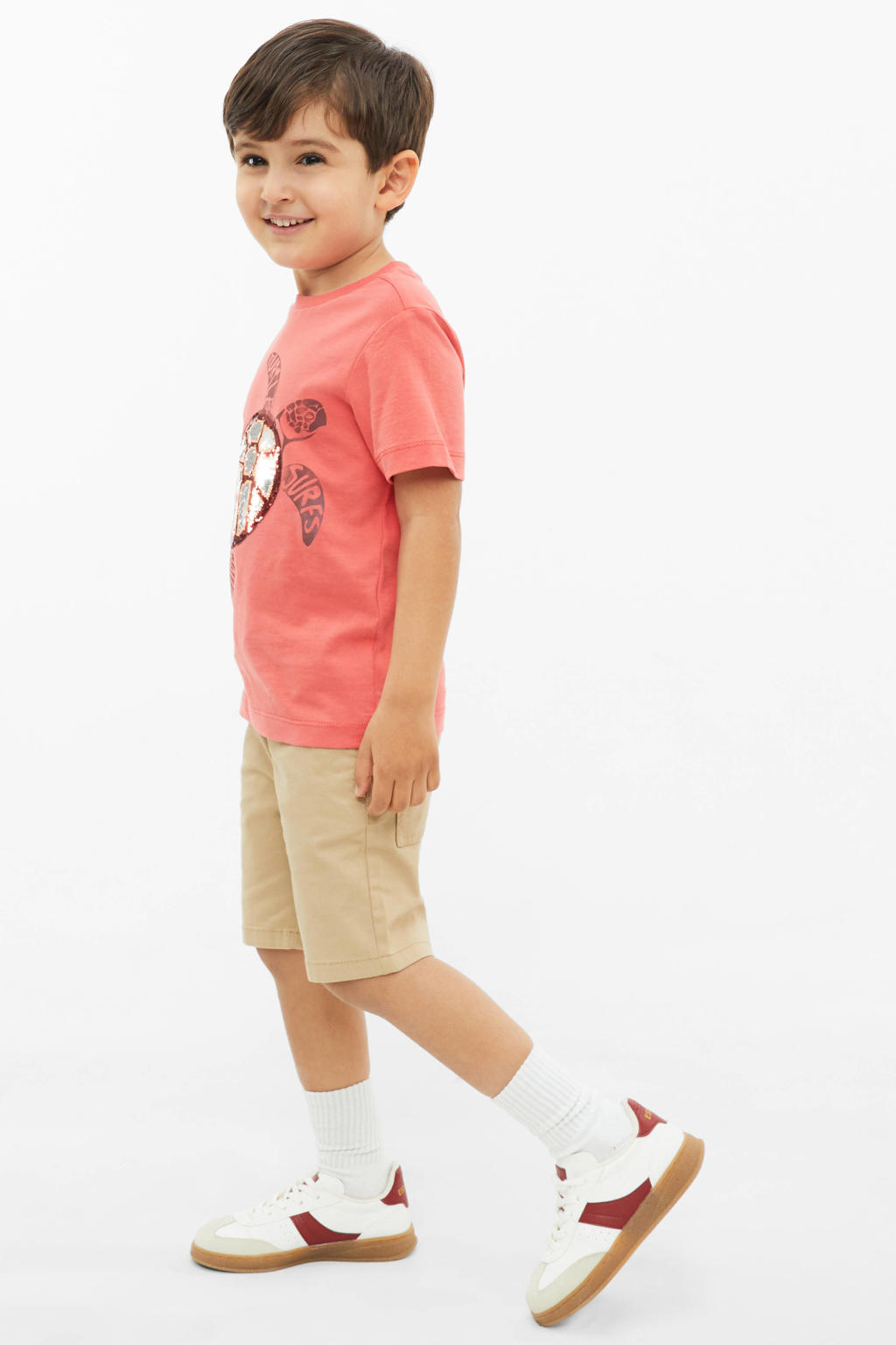 s.Oliver T-shirt met pailletten rood