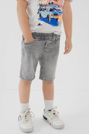 short grey denim
