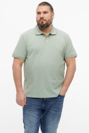 regular polo grijsgroen