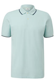 thumbnail: Turquoise heren s.Oliver Big Size polo van katoen