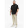 s.Oliver Big Size regular casual overhemd met linnen zwart