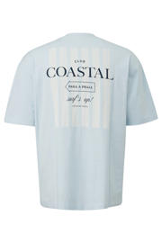 thumbnail: s.Oliver regular T-shirt met backprint lichtblauw