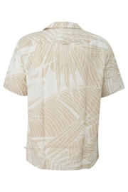 thumbnail: s.Oliver regular casual overhemd met linnen beige