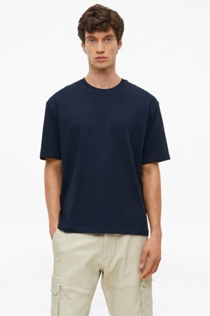 regular T-shirt donkerblauw