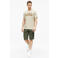 s.Oliver regular fit T-shirt met ronde hals en print - beige