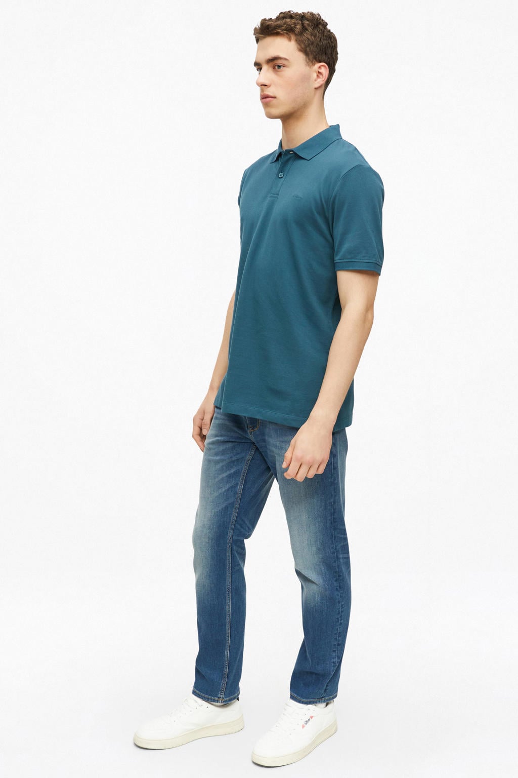 s.Oliver regular polo blauw