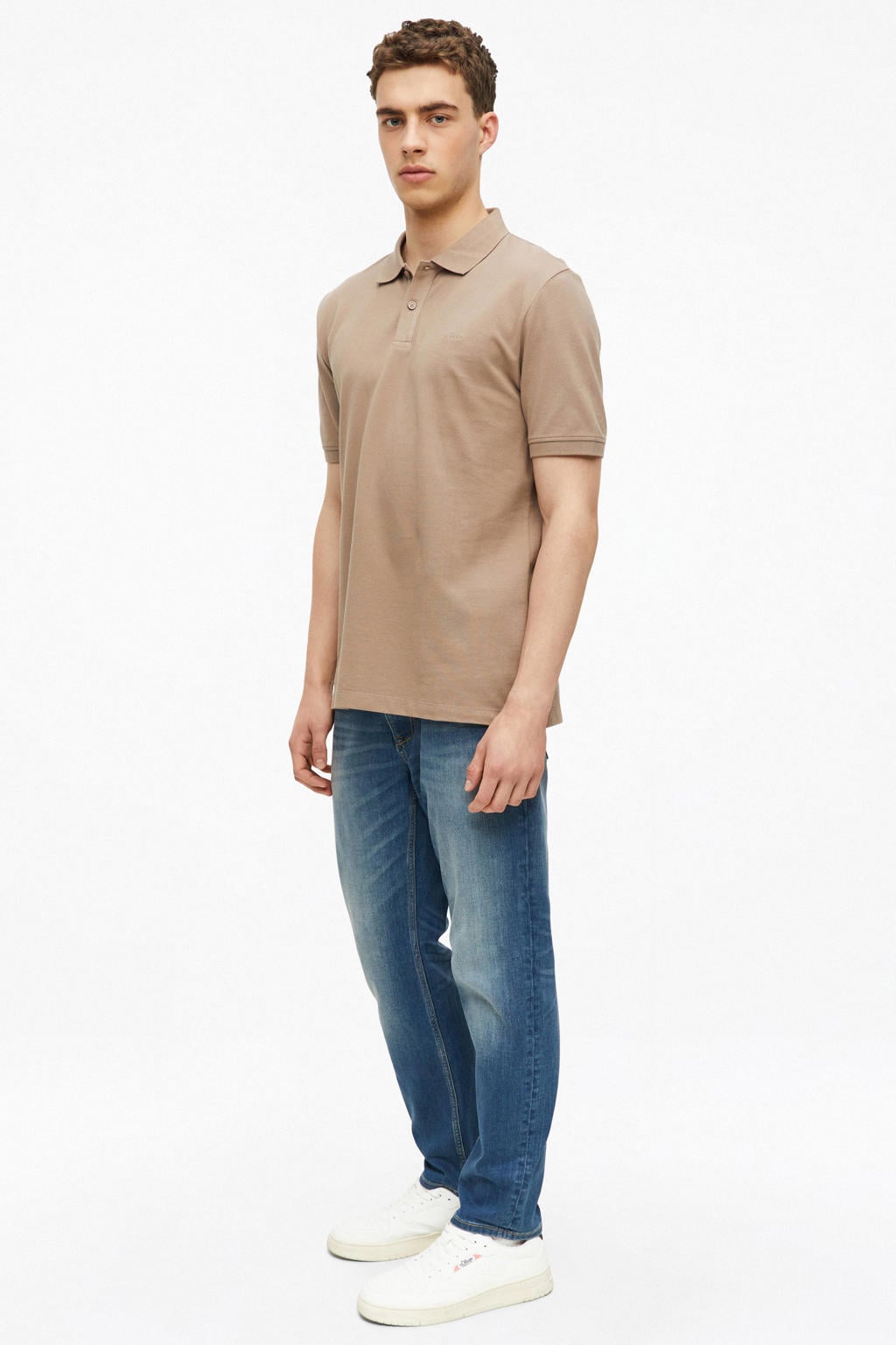 s.Oliver regular polo taupe
