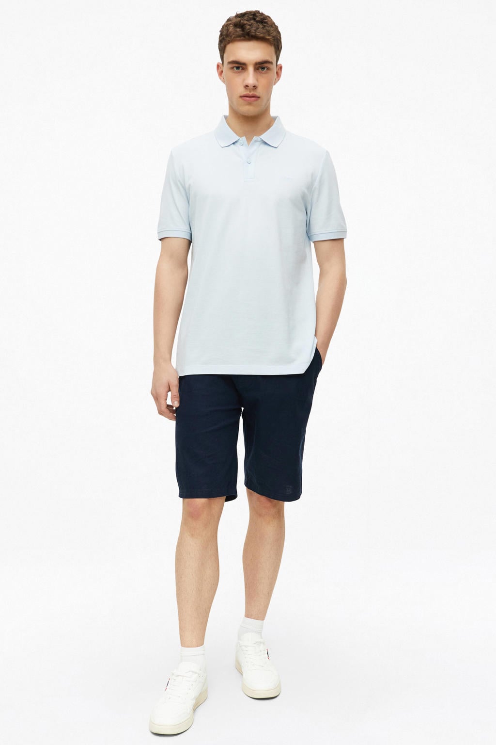 s.Oliver regular polo lichtblauw