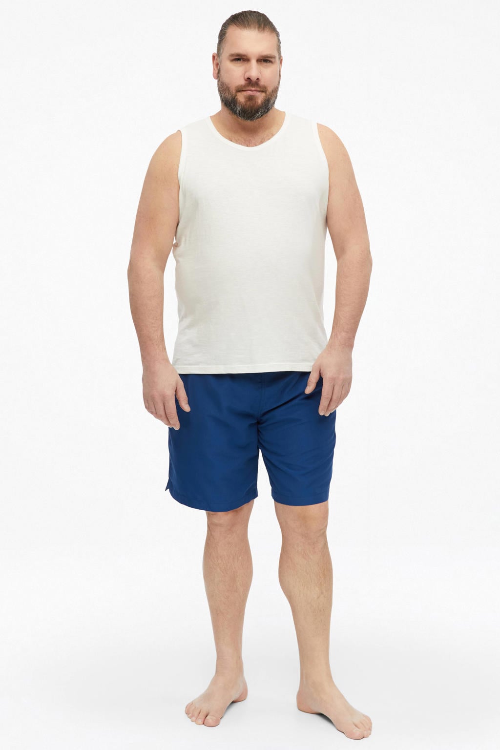 s.Oliver Big Size zwemshort - blauw