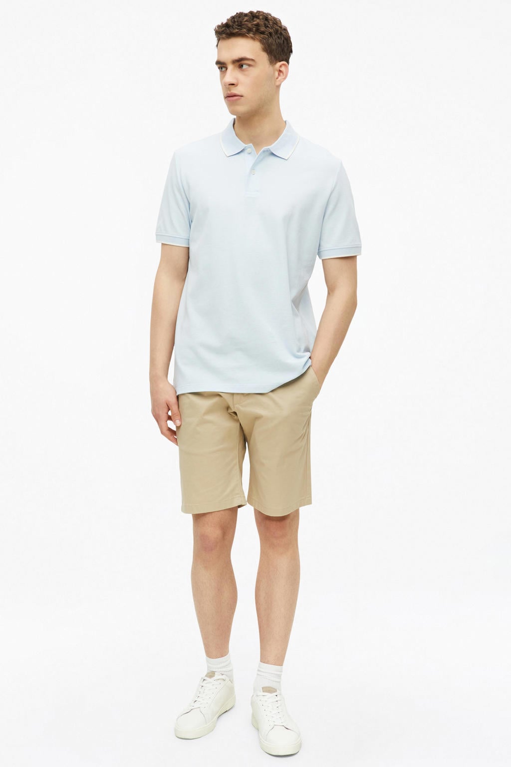 s.Oliver regular polo lichtblauw
