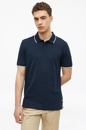 regular polo donkerblauw