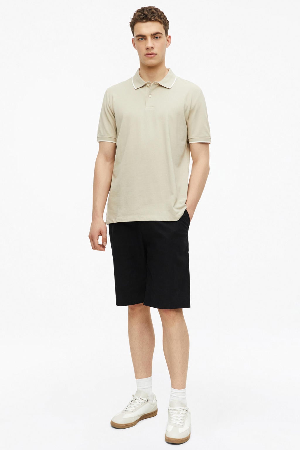 s.Oliver regular polo taupe